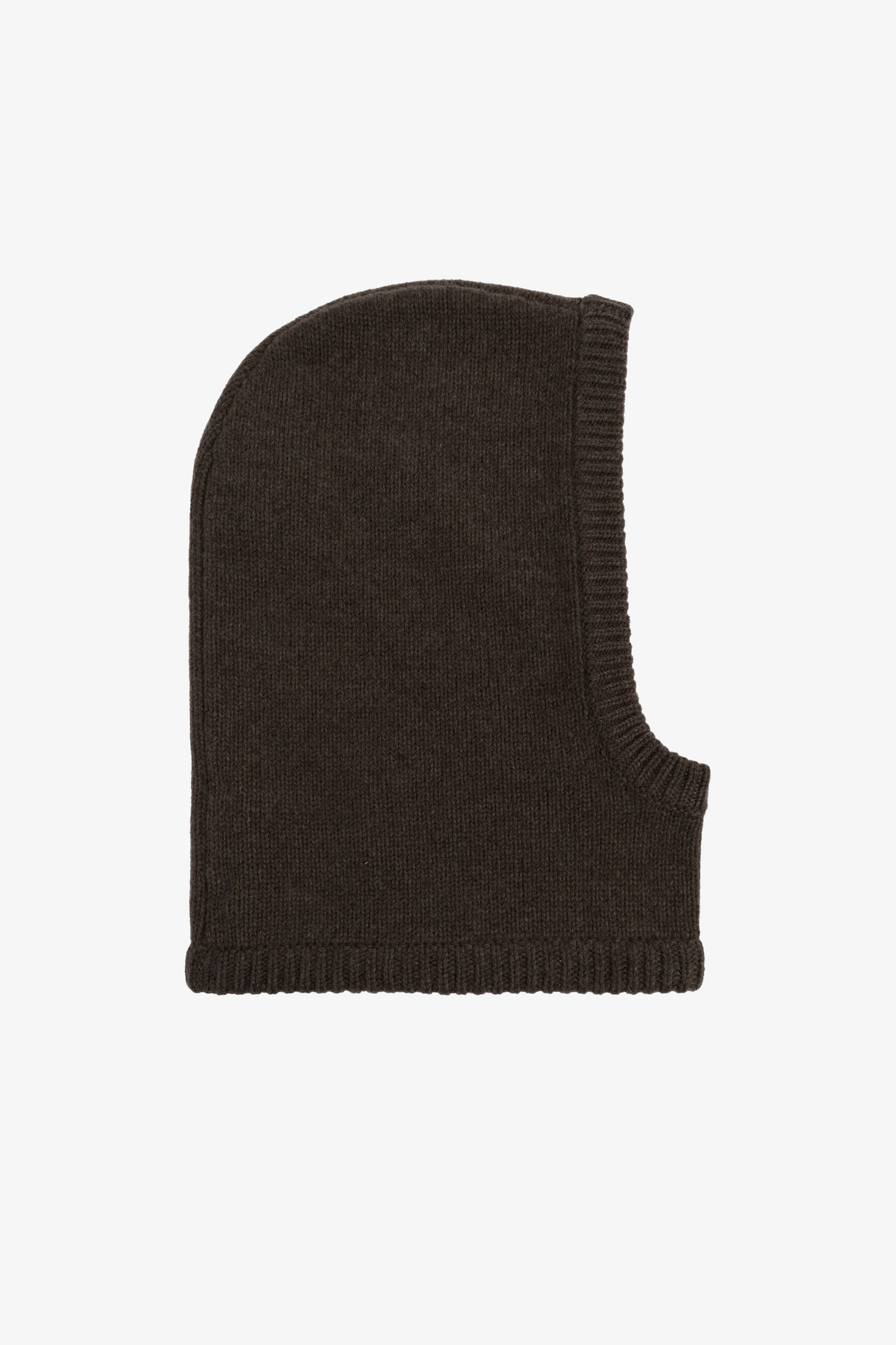 Balaclava z mieszanki wełny i kaszmiru w kolorze espresso