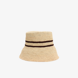 Letni kaplelusz typu bucket w kolorze naturalnym