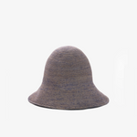 Bucket z naturalnej rafii w kolorze liliowym