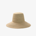 Bucket z naturalnej rafii z szerokim rondem