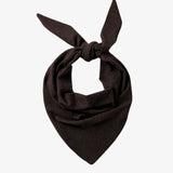 Trójkątna chusta z domieszką kaszmiru w odcieniu espresso