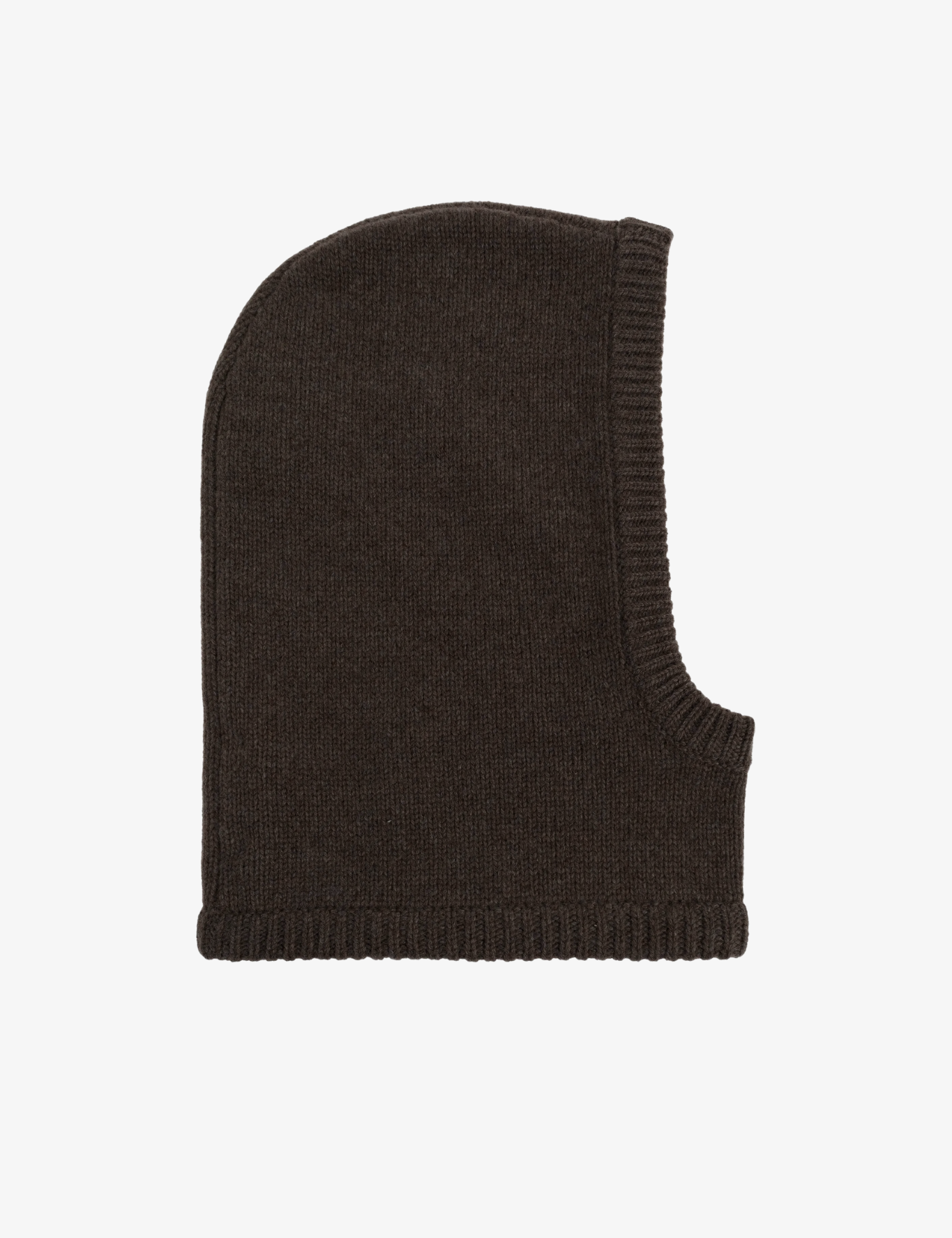 Balaclava z mieszanki wełny i kaszmiru w kolorze espresso
