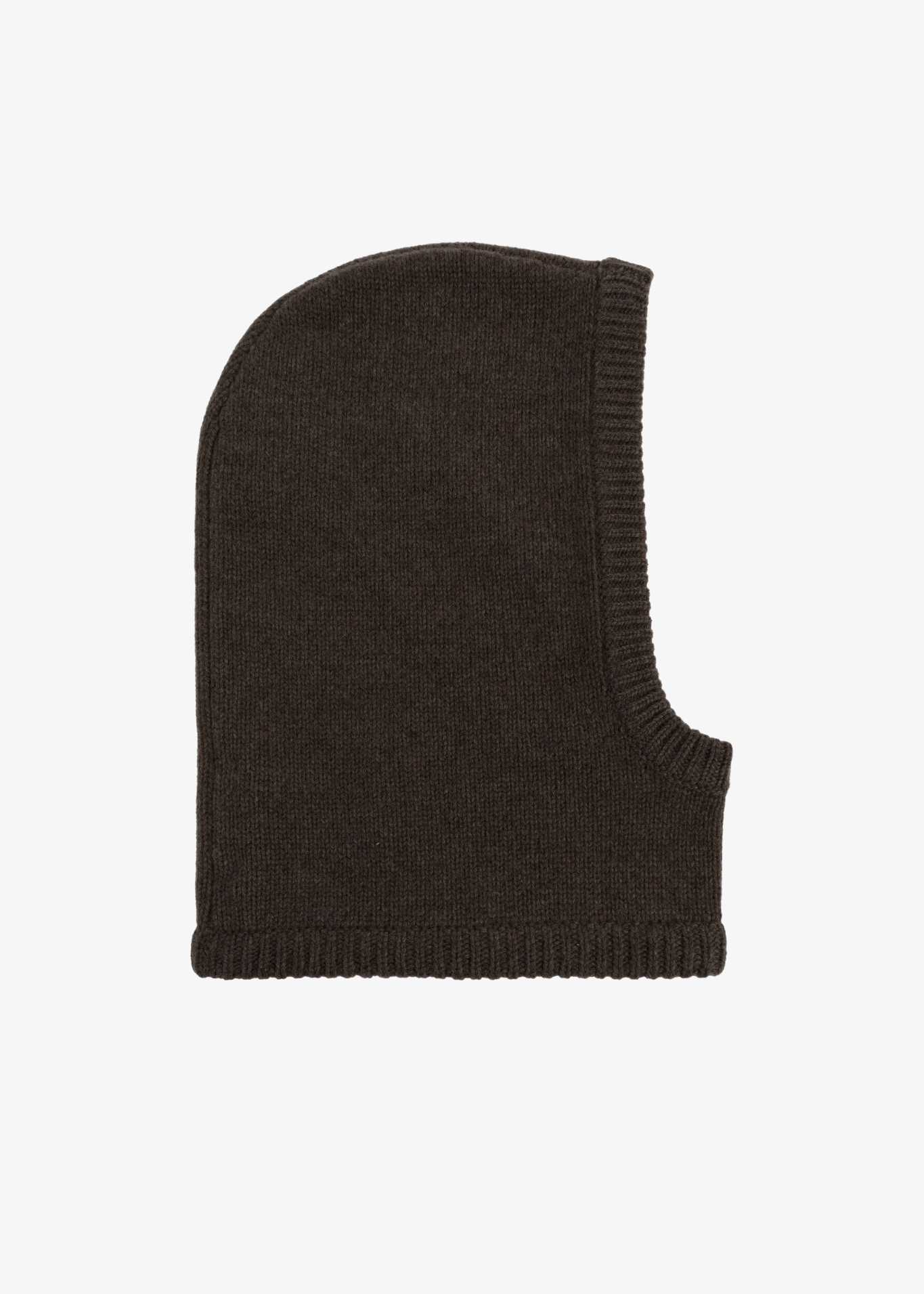 Balaclava z mieszanki wełny i kaszmiru w kolorze espresso