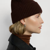 Czekoladowa czapka z wełny jaka

