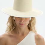 Kapelusz Lauren z naturalnej trawy toquilla w kolorze naturalnym