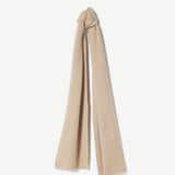 Ciepły szal z naturalnej wełny Yaka w kolorze beżowym