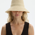 Bucket Blair w kolorze naturalnym, z elastycznym rondem