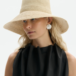 Bucket Tessa z szerokim rondem w kolorze naturalnym